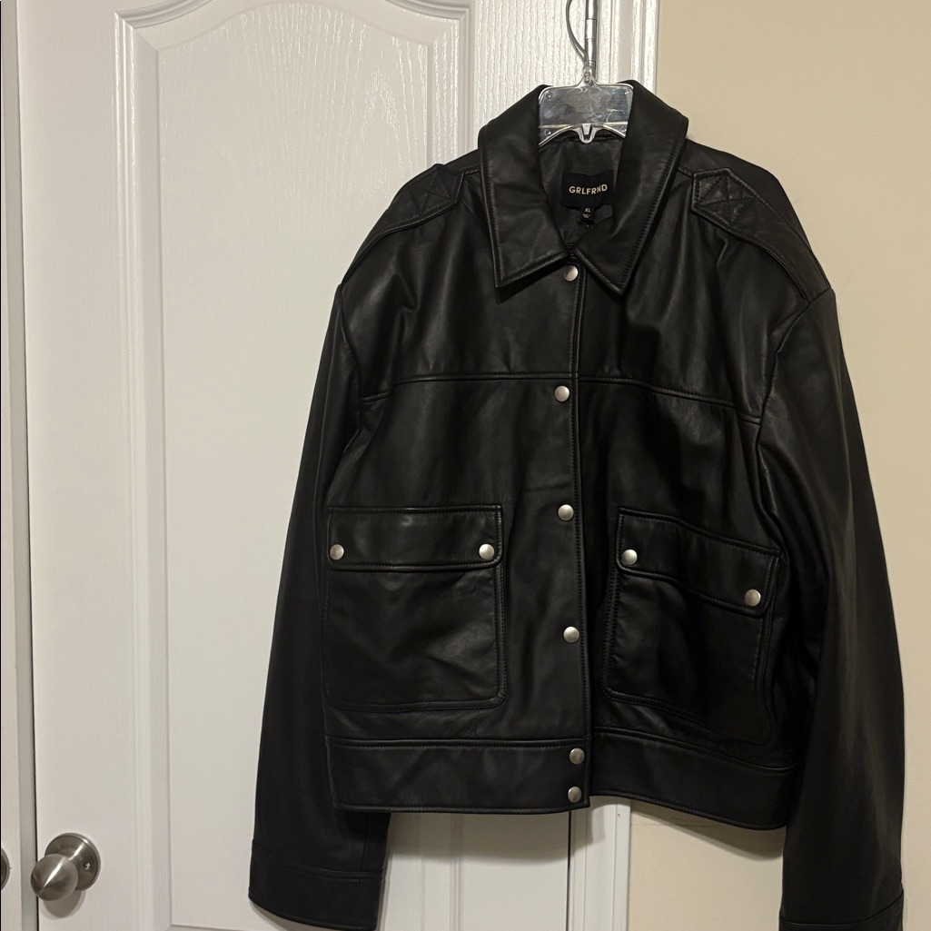 Grlfrnd Leather Bomber Jacket